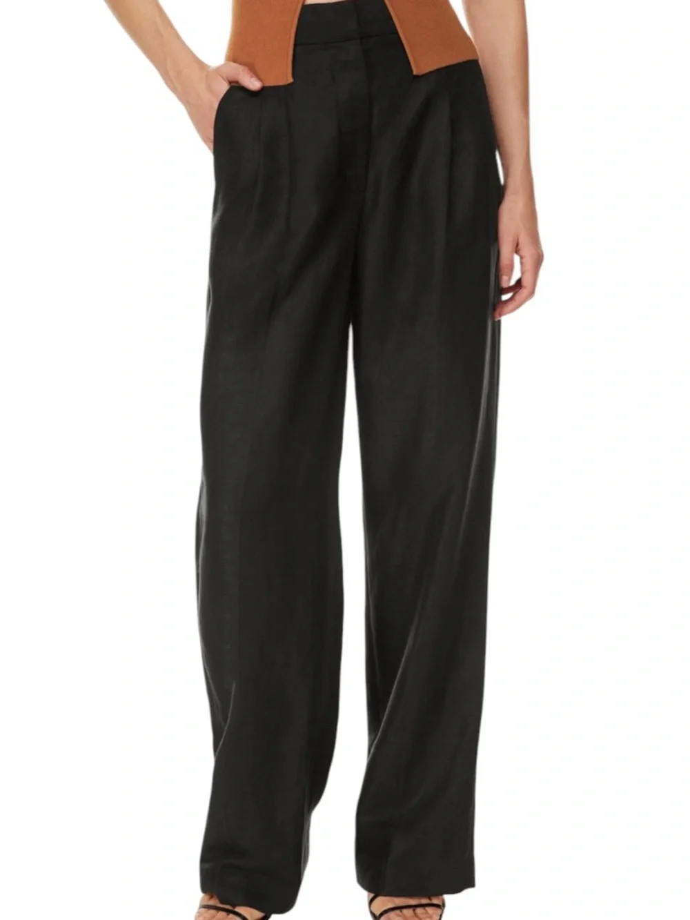 Wilfred The‎ Effortless Pant Linen Black Size 10